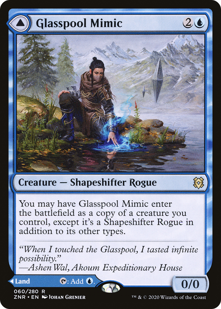 Glasspool Mimic // Glasspool Shore (ZNR-060) - rare