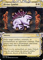 Divine Gambit (STA-004) - uncommon: (Showcase) (Borderless) - Foil