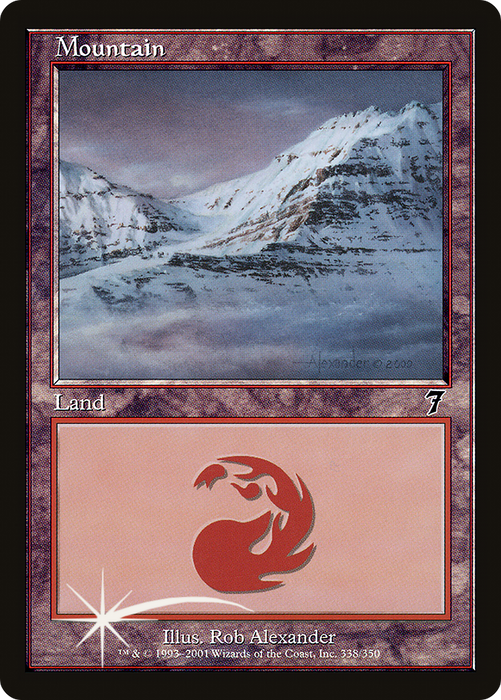 Mountain (7ED-338★) - common - Foil