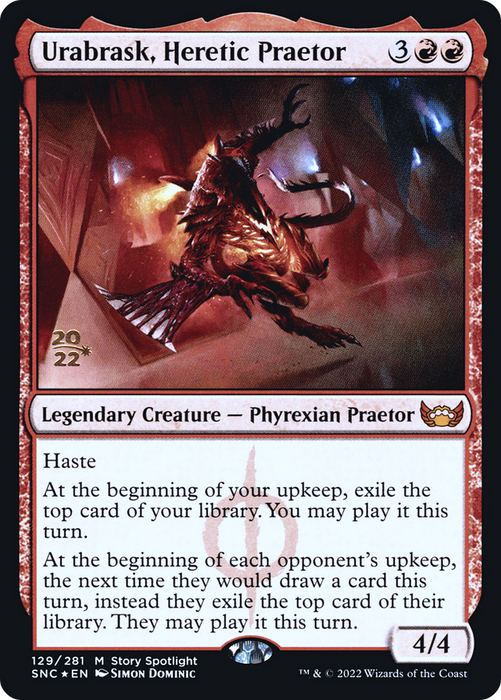Urabrask, Heretic Praetor (PRE-129S) - mythic - Foil