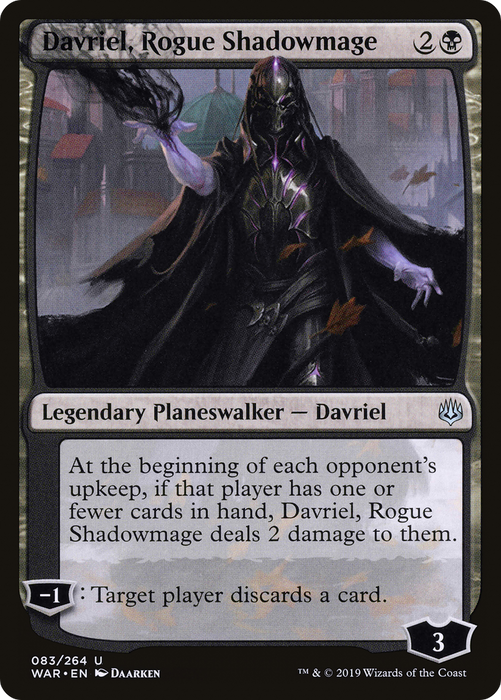 Davriel, Rogue Shadowmage (WAR-083) - uncommon