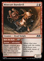 Minecart Daredevil // Ride the Rails (WOE-141) - common - Foil