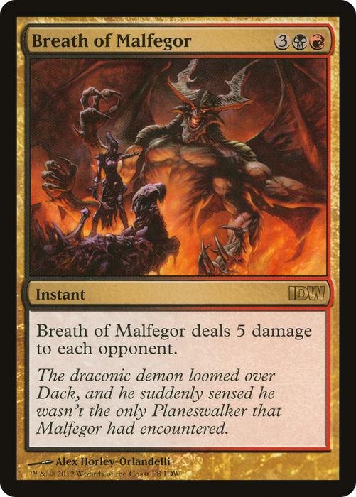 Breath of Malfegor (MEDIA-008) - rare