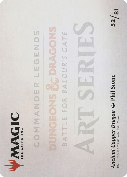 Ancient Copper Dragon // Ancient Copper Dragon (ACLB-052) - common (Borderless) - Foil