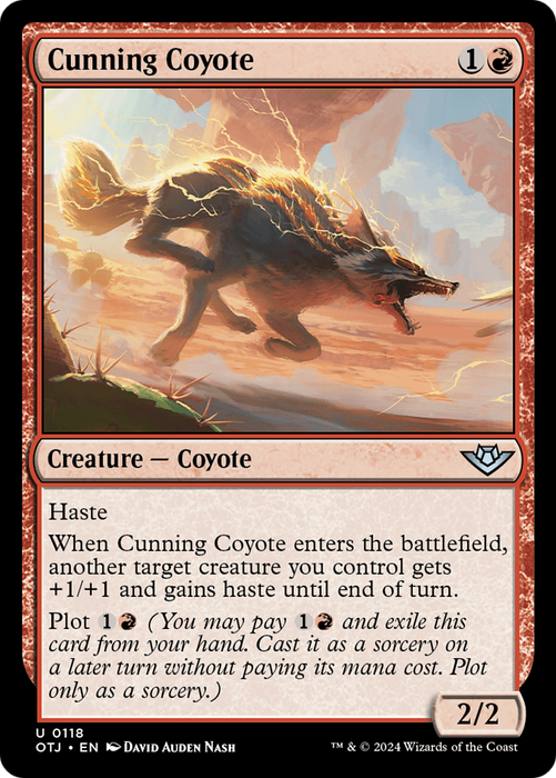 Cunning Coyote (OTJ-118) - uncommon - Foil