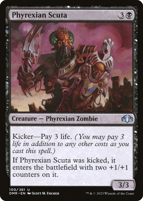 Phyrexian Scuta (DMR-100) - uncommon - Foil