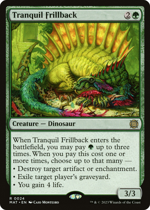 Tranquil Frillback (MAT-024) - rare - Foil