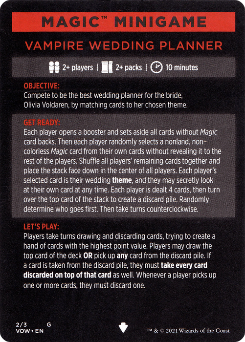 Vampire Wedding Planner // Vampire Wedding Planner (cont'd) (MVOW-002) - common