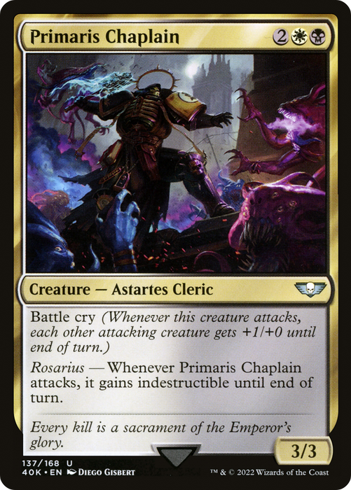 Primaris Chaplain (40K-137) - uncommon