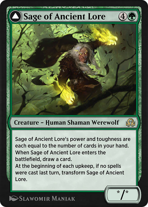 Sage of Ancient Lore // Werewolf of Ancient Hunger (SIR-211) - rare