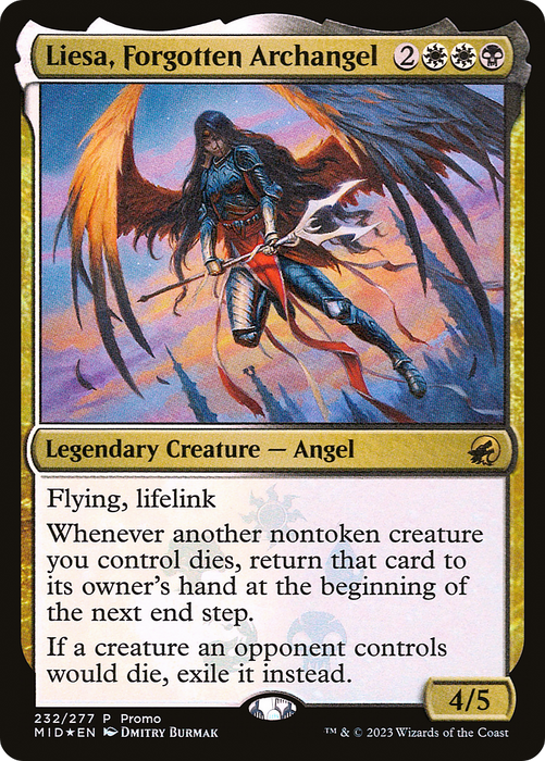 Liesa, Forgotten Archangel (MEDIA-232★) - rare - Foil
