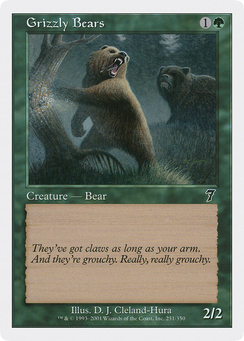 Grizzly Bears (7ED-251) - common