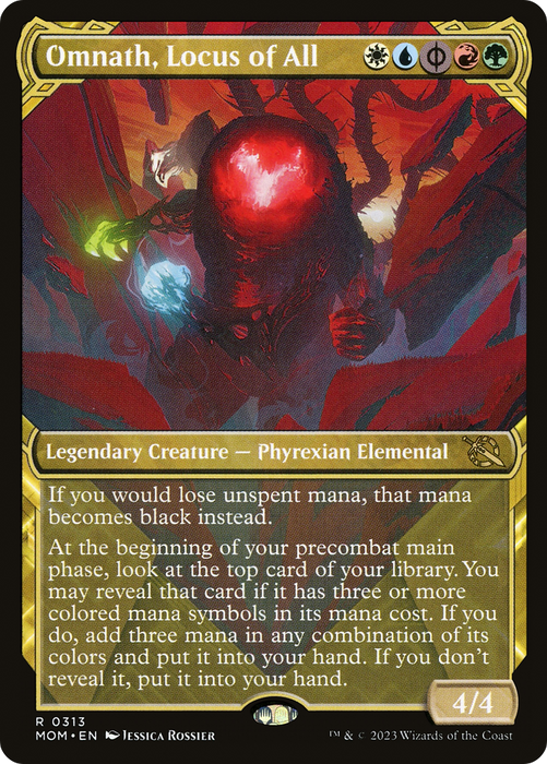 Omnath, Locus of All (MOM-313) - rare: (Showcase) - Foil