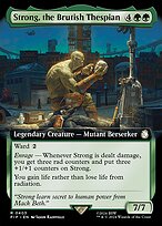 Strong, the Brutish Thespian (PIP-403) - rare: (Extended Art) - Foil