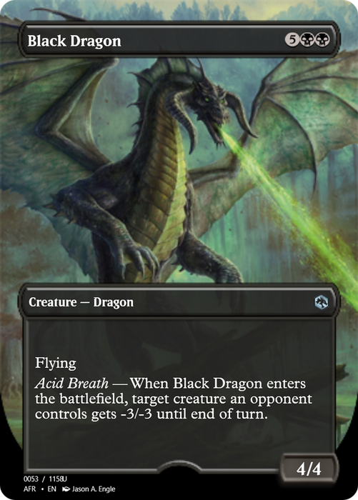Black Dragon (PRM-92722) - uncommon - Foil