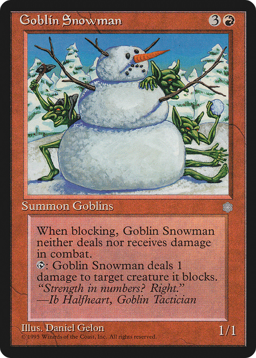 Goblin Snowman (ICE-191) - uncommon