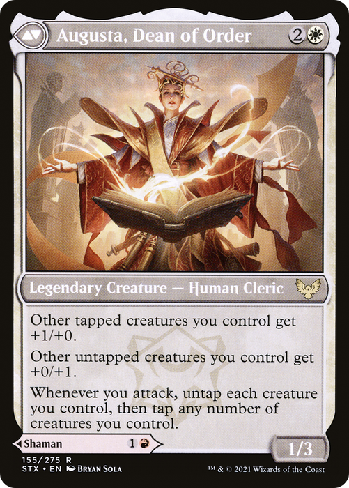 Plargg, Dean of Chaos // Augusta, Dean of Order (STX-155) - rare - Foil