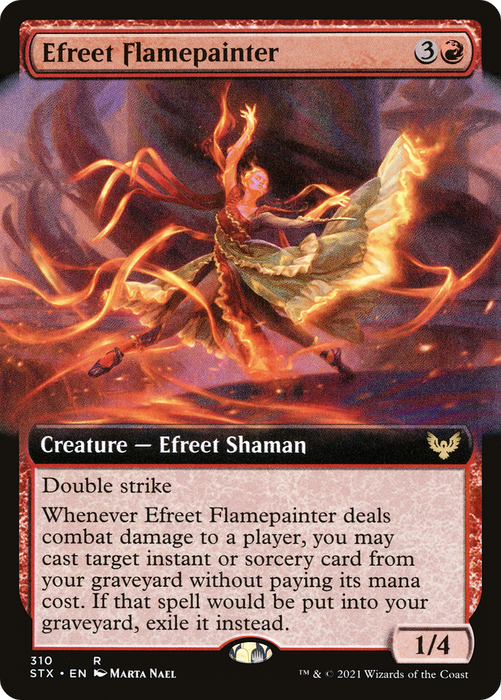 Efreet Flamepainter (STX-310) - rare: (Extended Art)