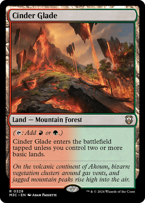 Cinder Glade (M3C-329) - rare - Foil
