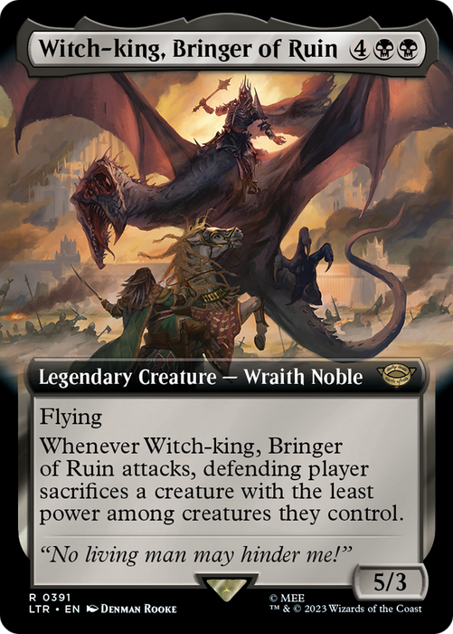 Witch-king, Bringer of Ruin (LTR-391) - rare: (Extended Art)