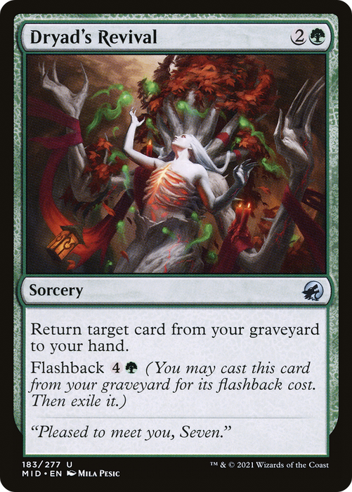 Dryad's Revival (MID-183) - uncommon - Foil