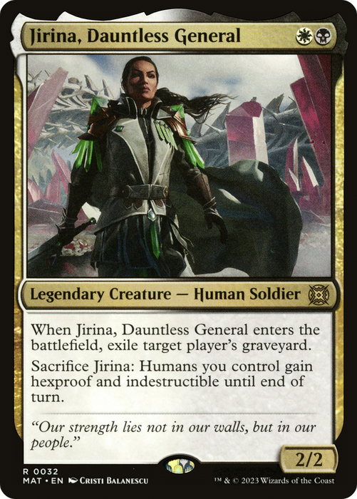 Jirina, Dauntless General (MAT-032) - rare - Foil