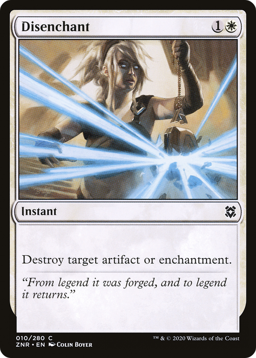 Disenchant (ZNR-010) - common - Foil