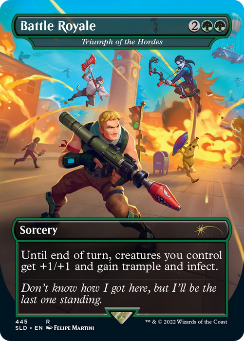 Triumph of the Hordes (SLD-445) - rare / Battle Royale (Borderless)