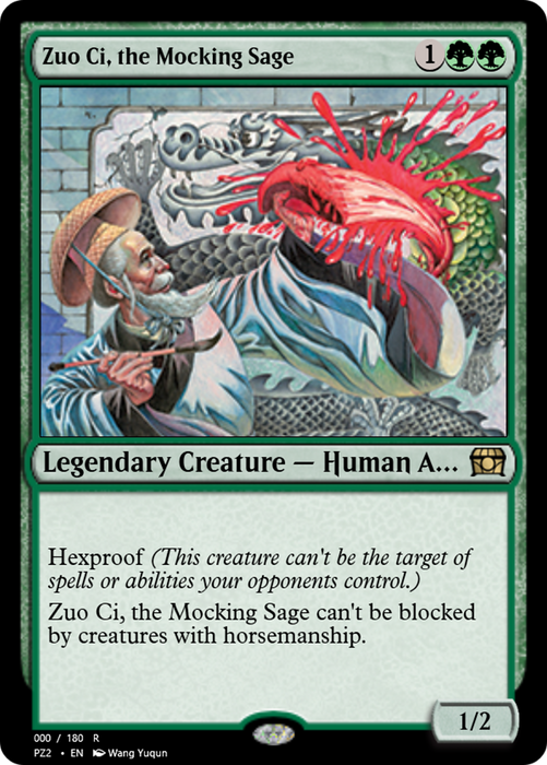 Zuo Ci, the Mocking Sage (PZ2-65805) - rare - Foil