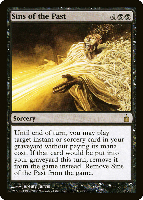 Sins of the Past (RAV-106) - rare - Foil