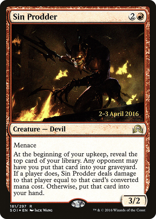 Sin Prodder (PRE-181S) - rare - Foil