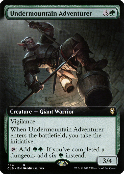 Undermountain Adventurer (CLB-594) - rare: (Extended Art) - Foil