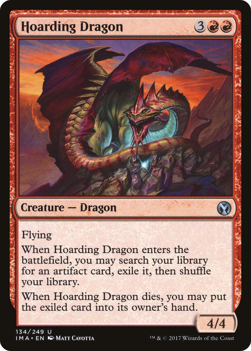 Hoarding Dragon (IMA-134) - uncommon - Foil