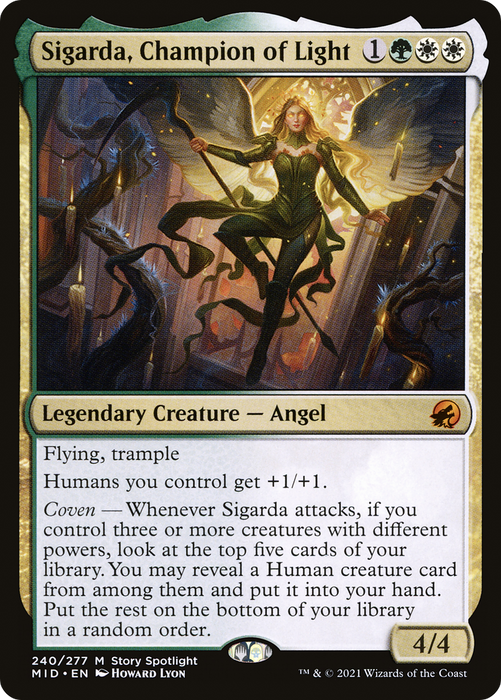 Sigarda, Champion of Light (MID-240) - mythic - Foil