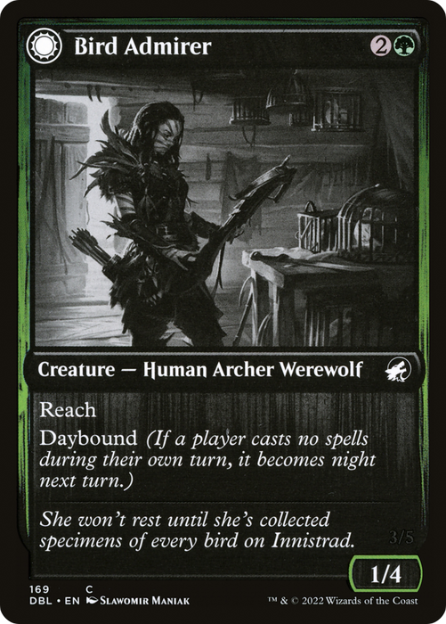 Bird Admirer // Wing Shredder (DBL-169) - common: (Double Faced Transform) - Foil