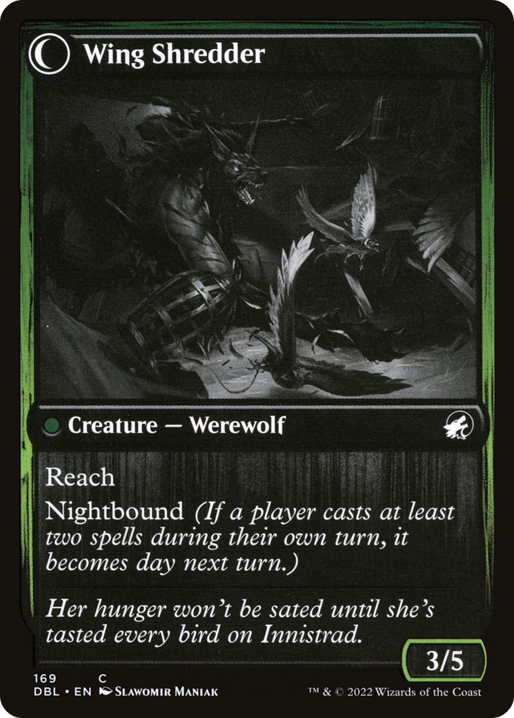Bird Admirer // Wing Shredder (DBL-169) - common: (Double Faced Transform)