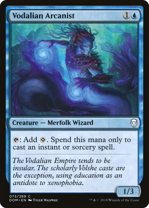 Vodalian Arcanist (DOM-073) - common - Foil