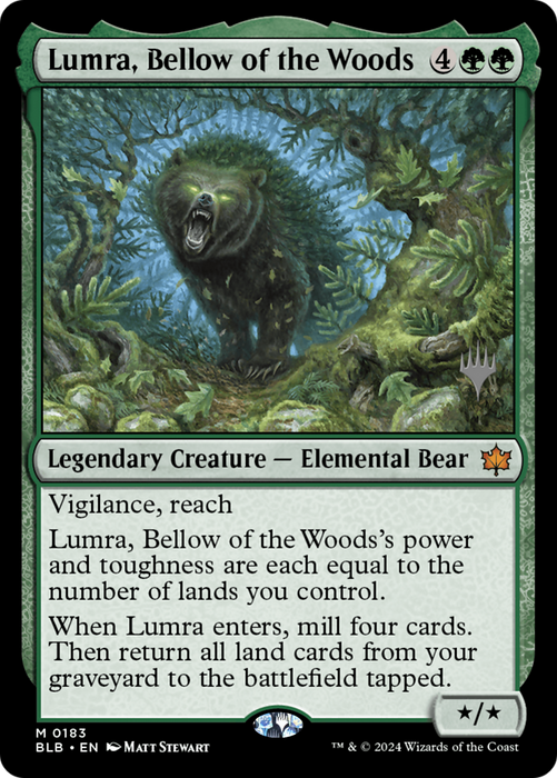 Lumra, Bellow of the Woods (PPBLB-183P) - mythic - Foil