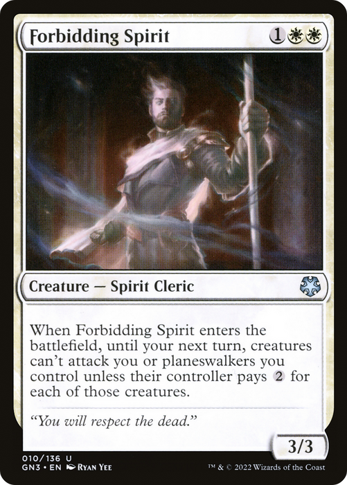 Forbidding Spirit (GN3-010) - uncommon
