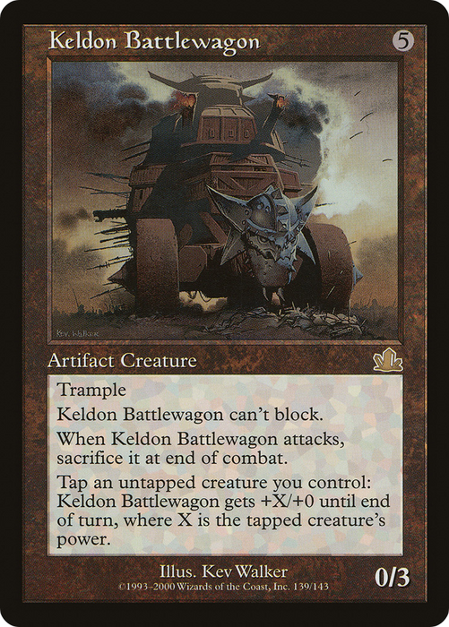 Keldon Battlewagon (PCY-139) - rare - Foil