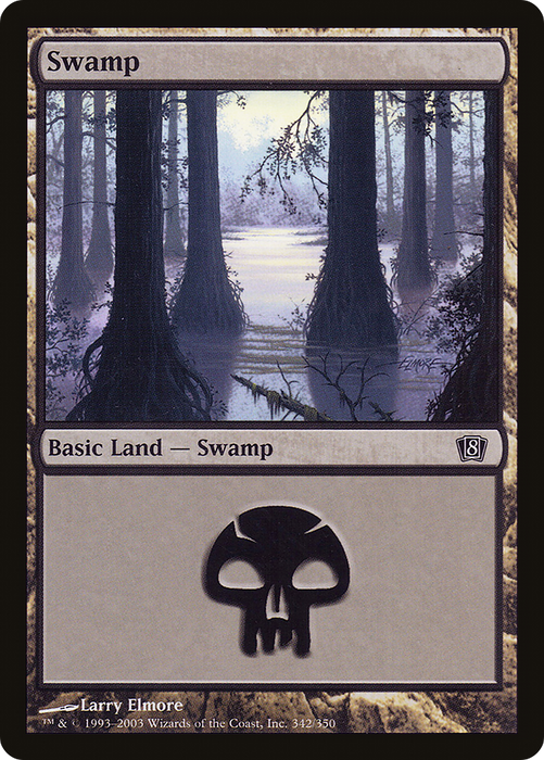 Swamp (8ED-342★) - common - Foil