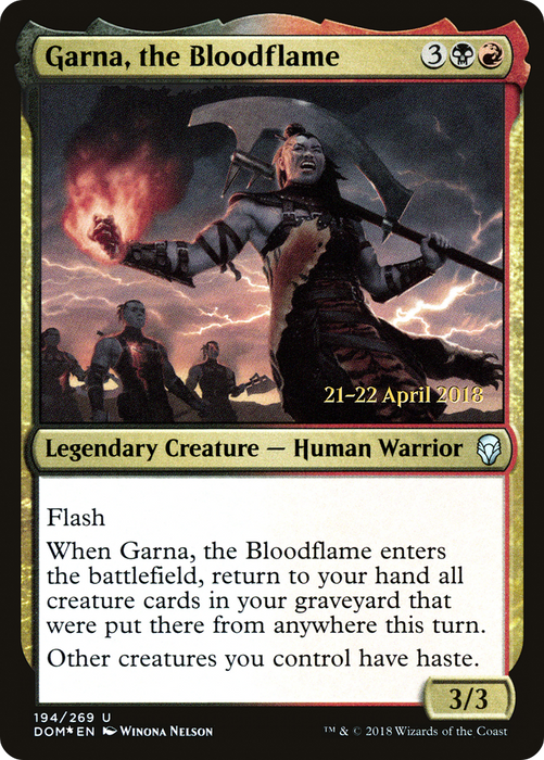 Garna, the Bloodflame (PRE-194S) - uncommon - Foil