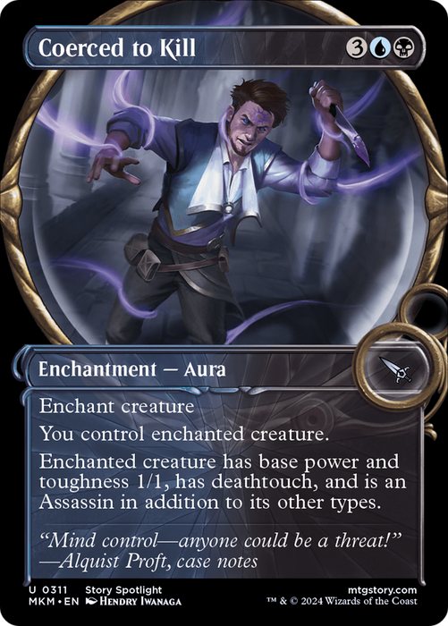 Coerced to Kill (MKM-311) - uncommon: (Showcase) - Foil