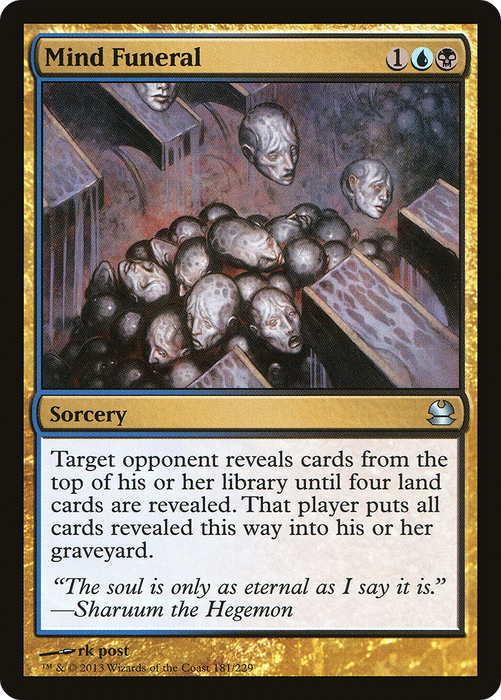 Mind Funeral (MMA-181) - uncommon - Foil
