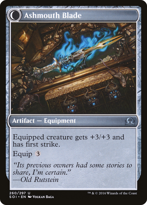 Neglected Heirloom // Ashmouth Blade (SOI-260) - uncommon: (Double Faced Transform) - Foil