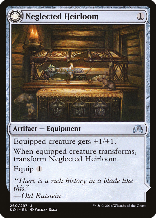 Neglected Heirloom // Ashmouth Blade (SOI-260) - uncommon: (Double Faced Transform)