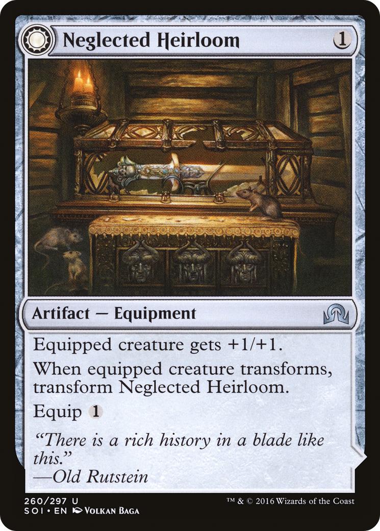 Neglected Heirloom // Ashmouth Blade (SOI-260) - uncommon: (Double Faced Transform)