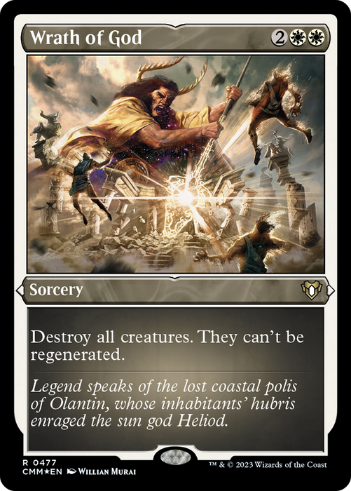 Wrath of God (CMM-477) - rare - Etched Foil