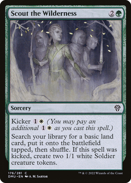 Scout the Wilderness (DMU-176) - common - Foil