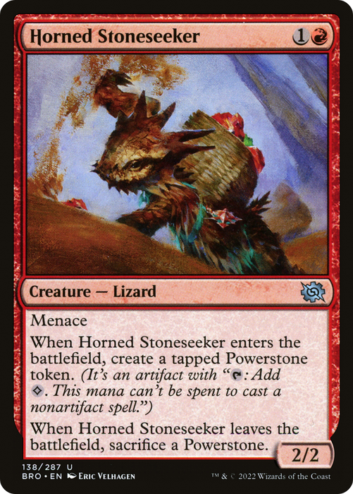 Horned Stoneseeker (BRO-138) - uncommon